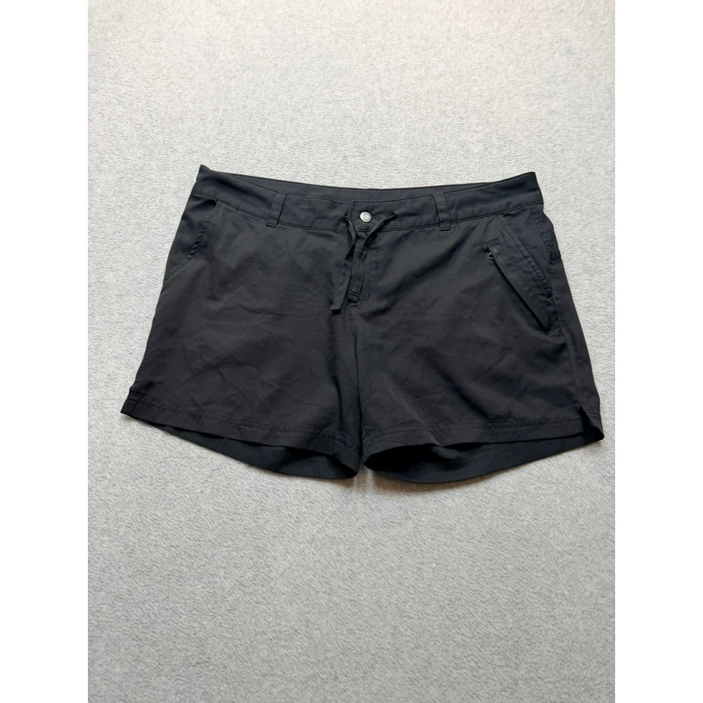 Magellan Outdoors Womens Black Hiking Shorts Size M Drawstring Pockets Active
